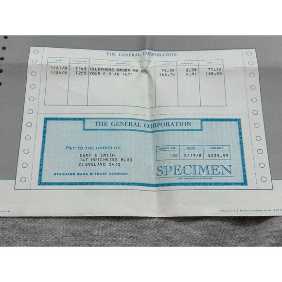 Universal and International Exhibition USA Receipt Oct 1958 Size 22 × 12 - Picture 6 of 7